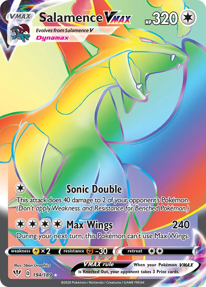 Salamence VMAX, Darkness Ablaze 194/189