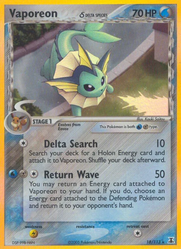 Vaporeon, Delta Species 18/113