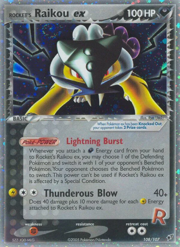 Rocket’s Raikou ex, Deoxys 108/107