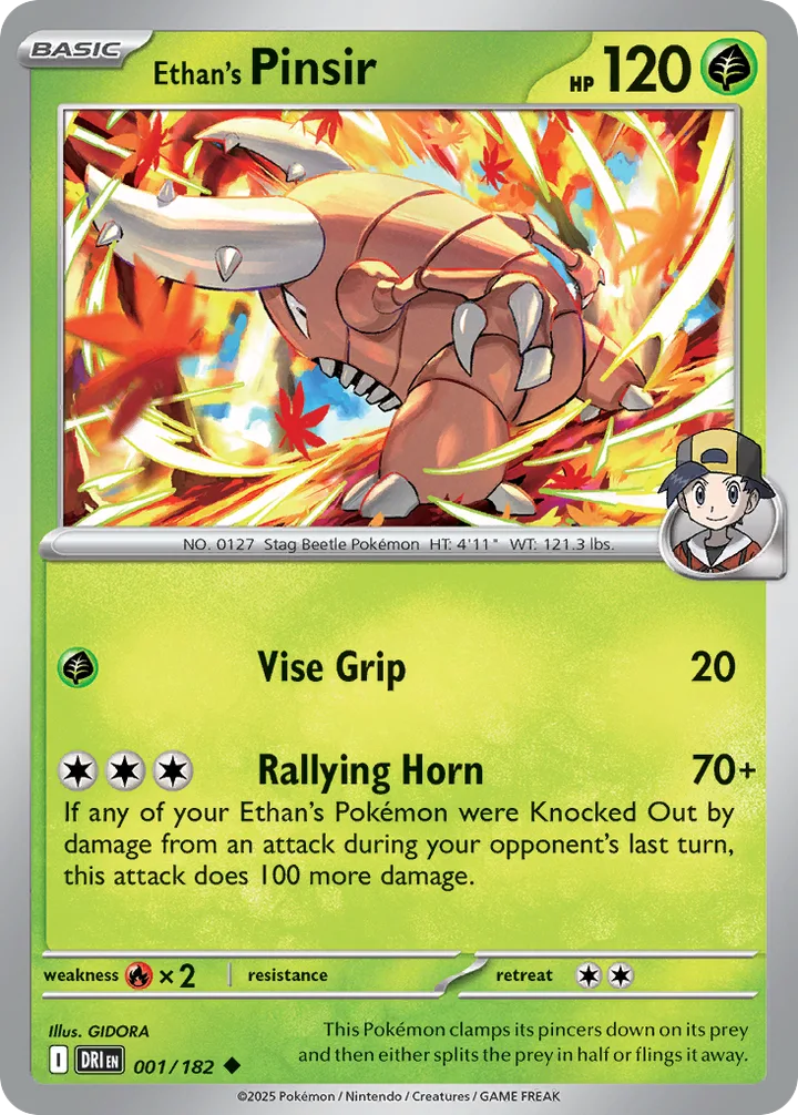 Ethan’s Pinsir, Destined Rivals 001/182