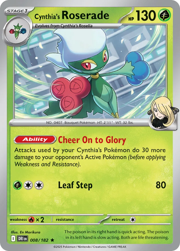 Cynthia’s Roserade, Destined Rivals 008/182