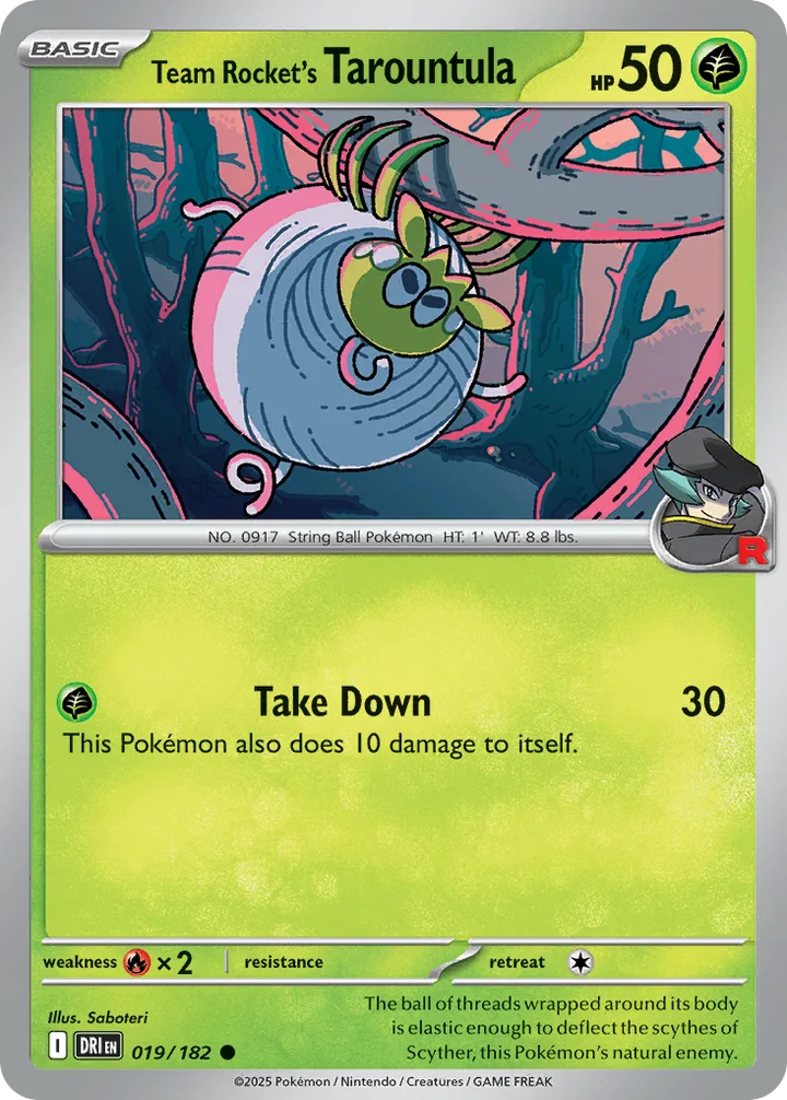 Team Rocket’s Tarountula, Destined Rivals 019/182