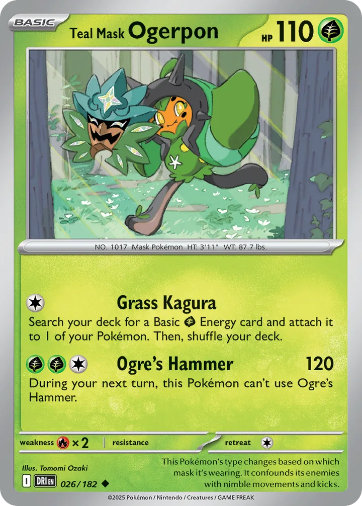 Teal Mask Ogerpon, Destined Rivals 026/182