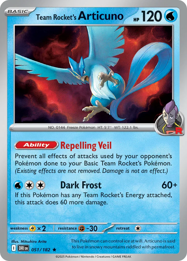 Team Rocket’s Articuno, Destined Rivals 051/182