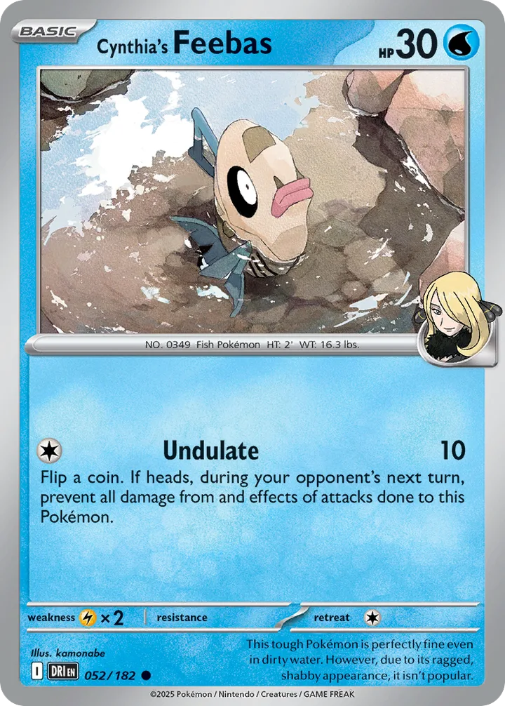 Cynthia’s Feebas, Destined Rivals 052/182