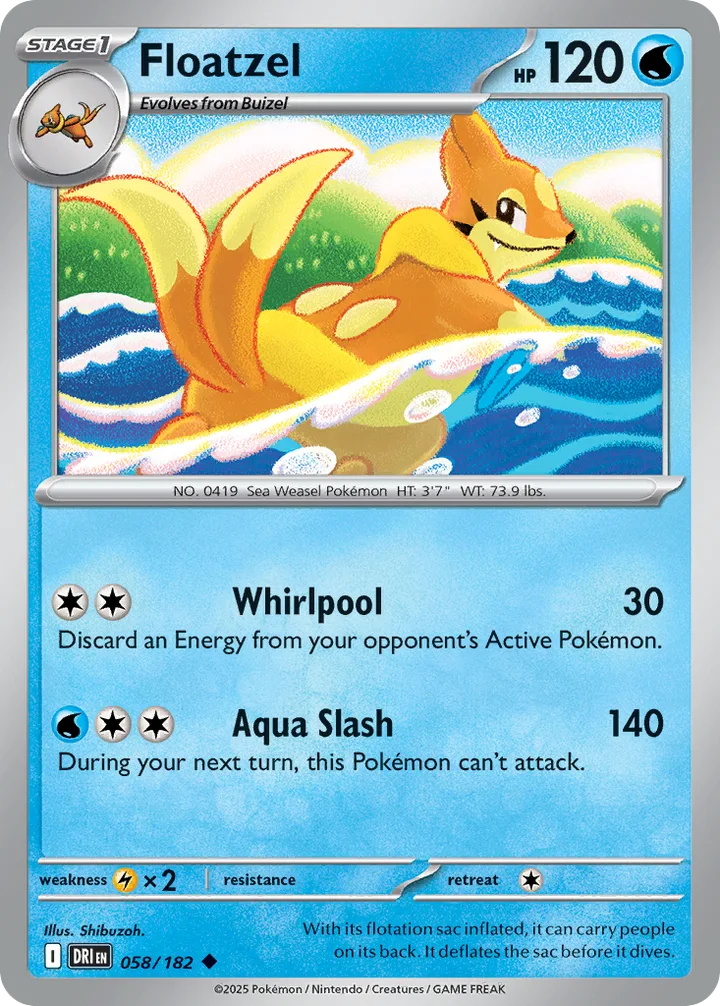 Floatzel, Destined Rivals 058/182