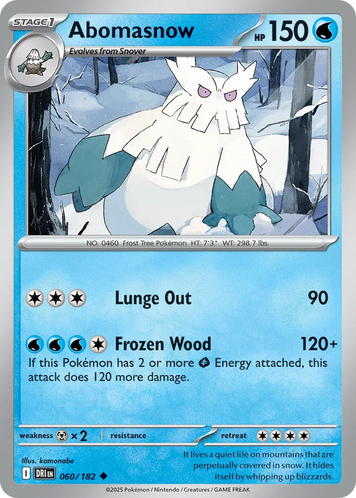 Abomasnow, Destined Rivals 060/182