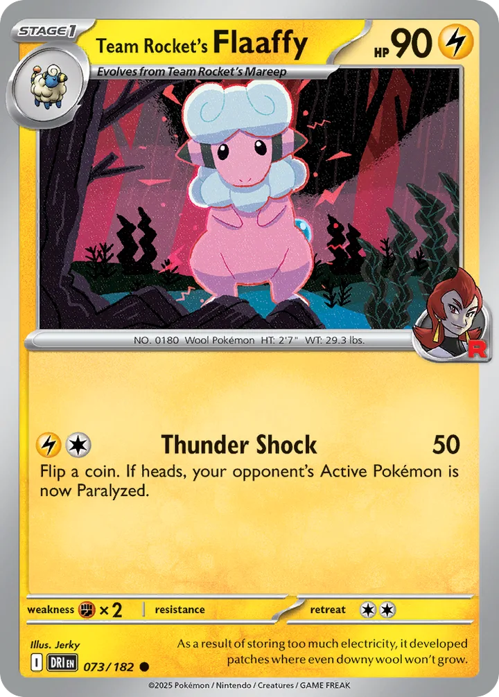 Team Rocket’s Flaaffy, Destined Rivals 073/182