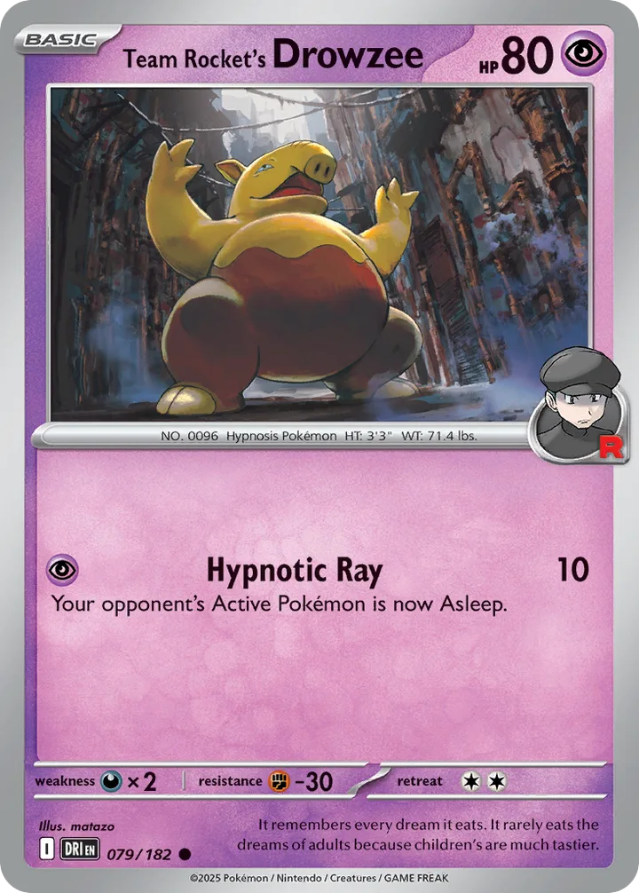 Team Rocket’s Drowzee, Destined Rivals 079/182