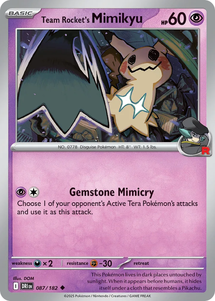 Team Rocket’s Mimikyu, Destined Rivals 087/182