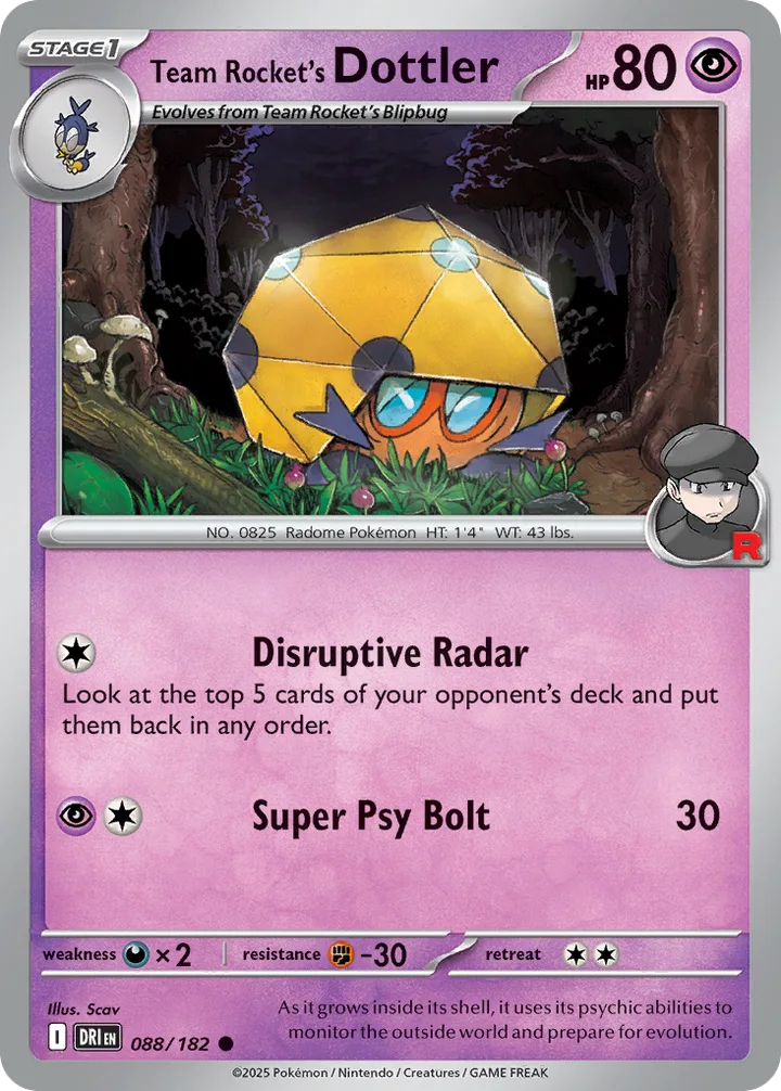 Team Rocket’s Dottler, Destined Rivals 088/182