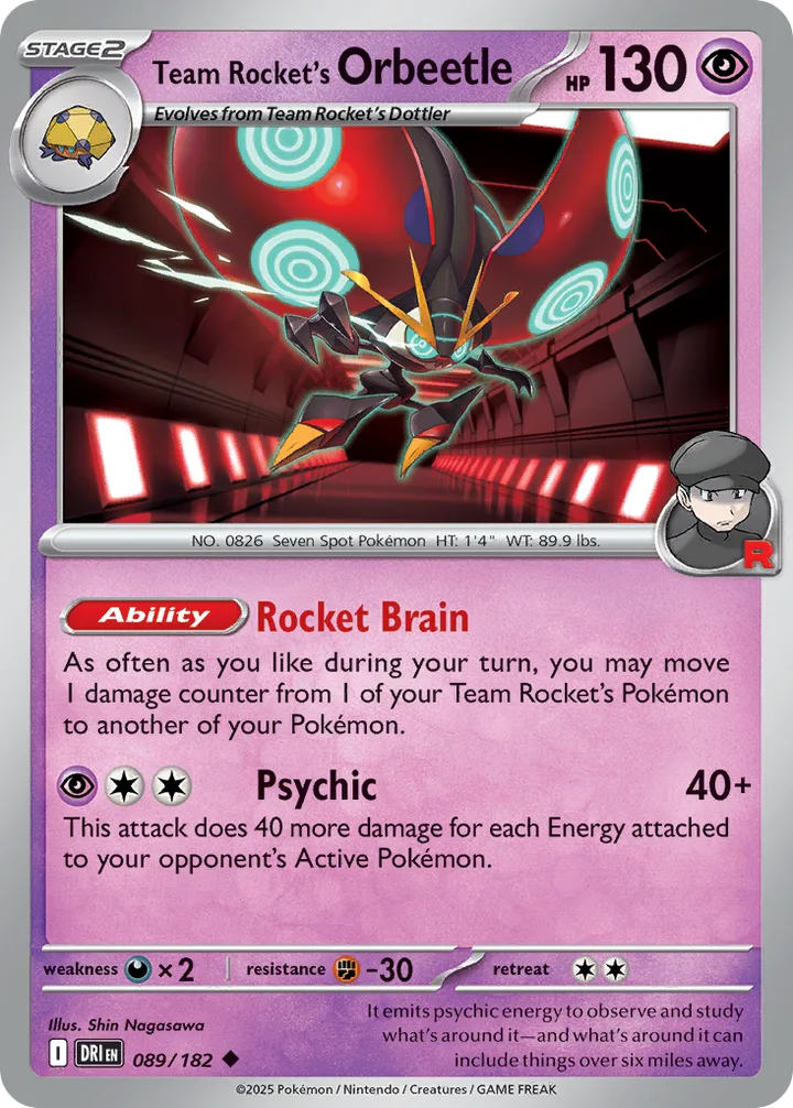 Team Rocket’s Orbeetle, Destined Rivals 089/182