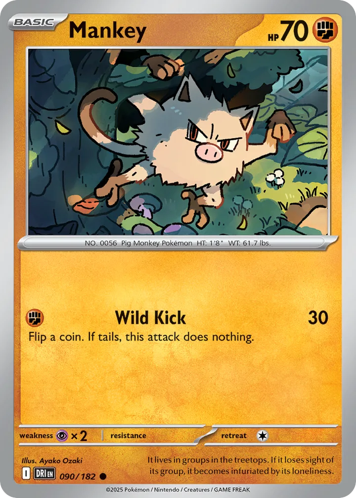 Mankey, Destined Rivals 090/182