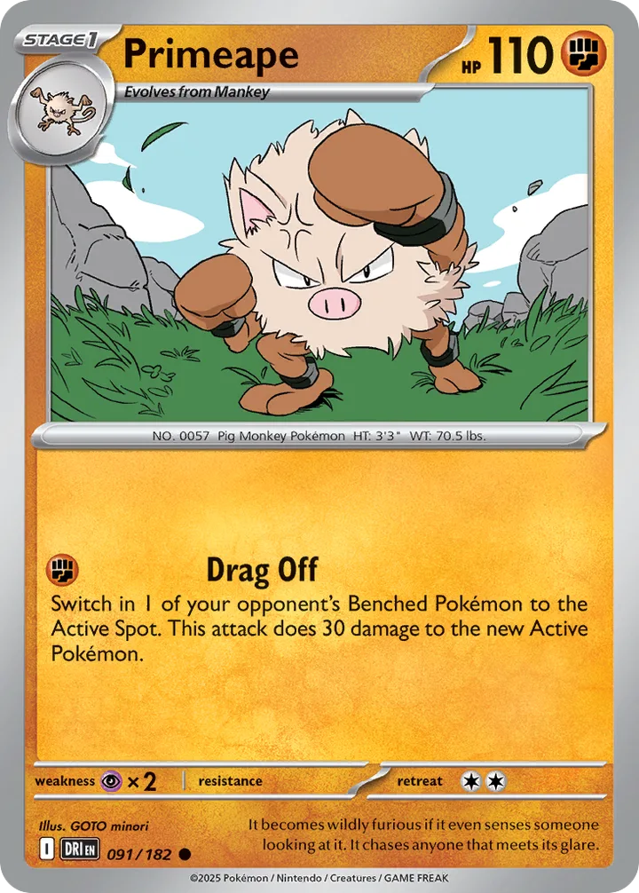 Primeape, Destined Rivals 091/182