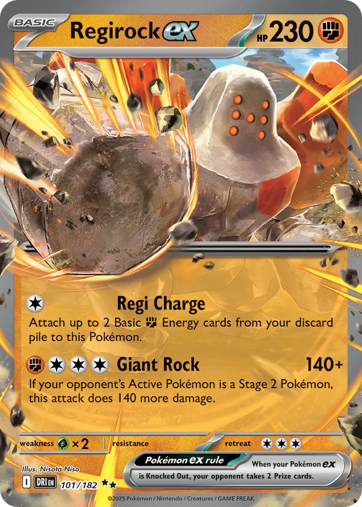 Regirock ex, Destined Rivals 101/182