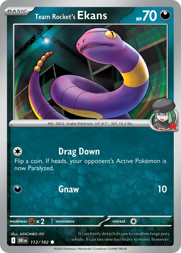 Team Rocket’s Ekans, Destined Rivals 112/182