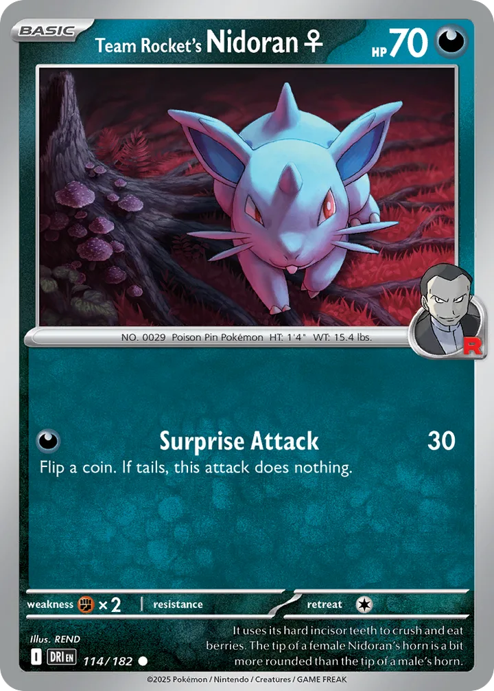 Team Rocket’s Nidoran Female, Destined Rivals 114/182