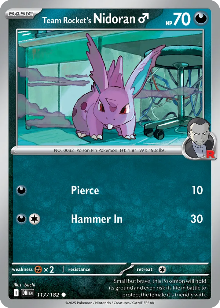 Team Rocket’s Nidoran Male, Destined Rivals 117/182