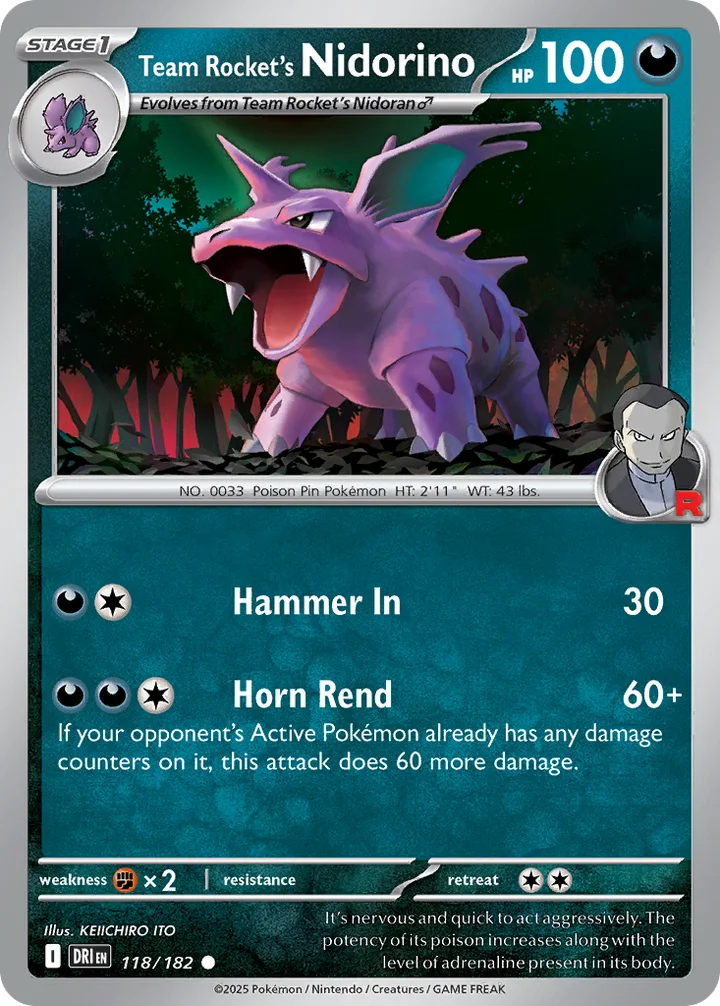Team Rocket’s Nidorino, Destined Rivals 118/182