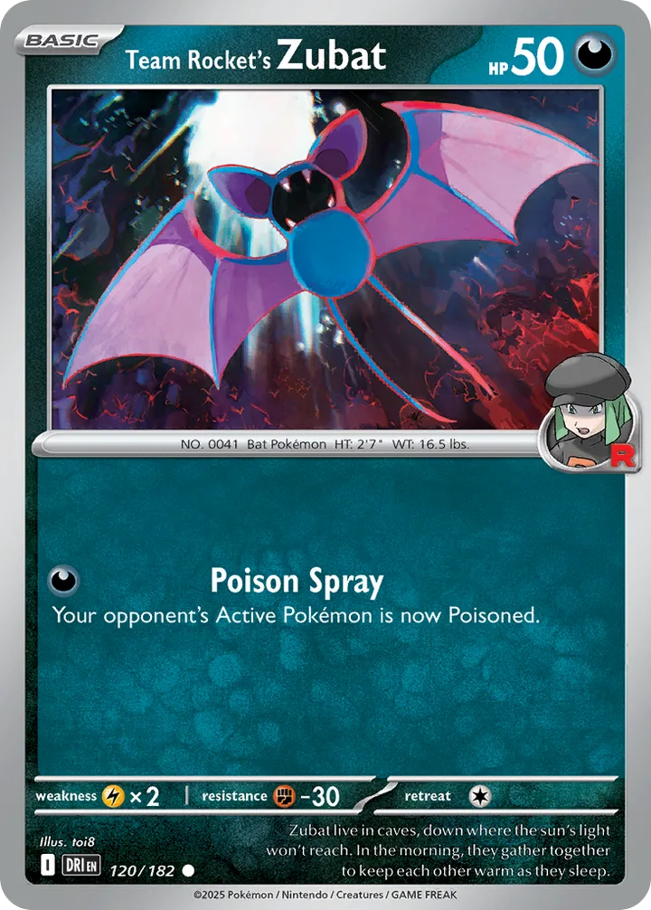 Team Rocket’s Zubat, Destined Rivals 120/182