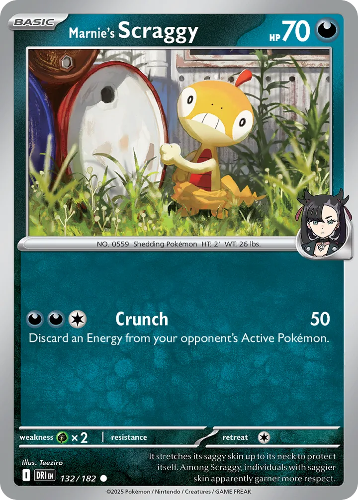 Marnie’s Scraggy, Destined Rivals 132/182