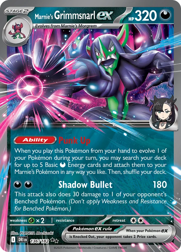 Marnie’s Grimmsnarl ex, Destined Rivals 136/182