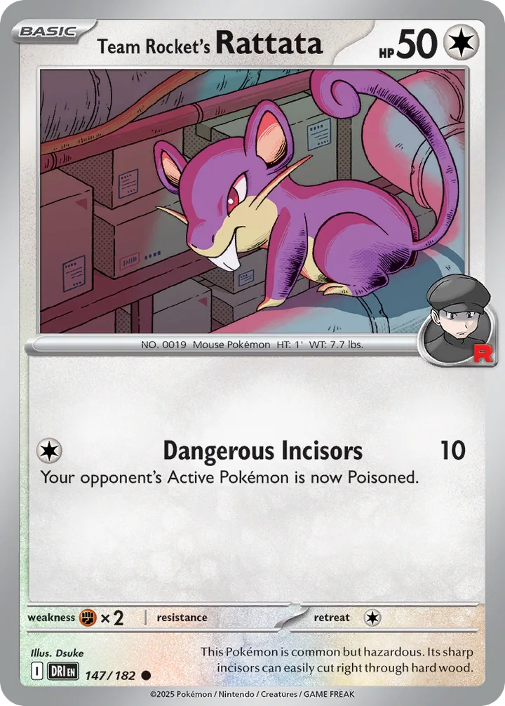 Team Rocket’s Rattata, Destined Rivals 147/182