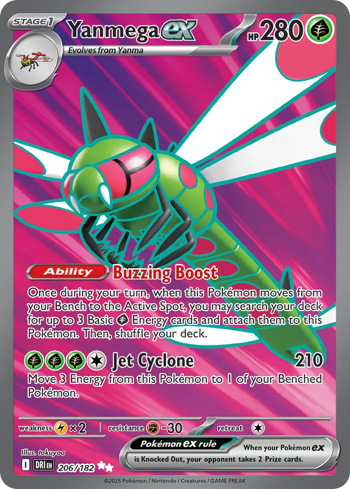 Yanmega ex, Destined Rivals 206/182