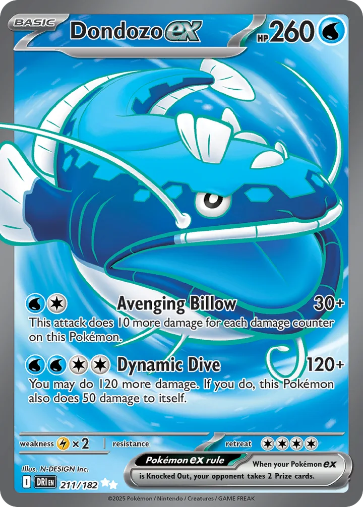 Dondozo ex, Destined Rivals 211/182
