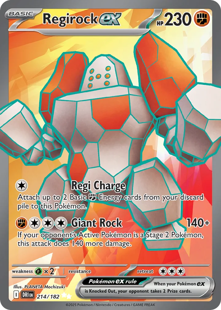 Regirock ex, Destined Rivals 214/182