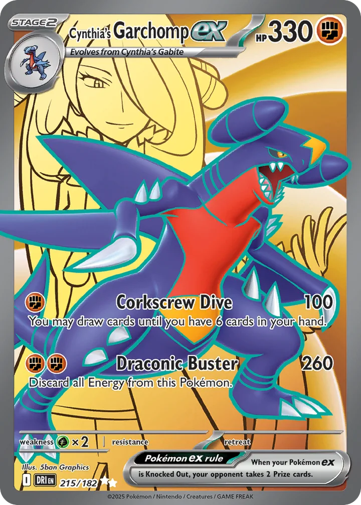 Cynthia’s Garchomp ex, Destined Rivals 215/182