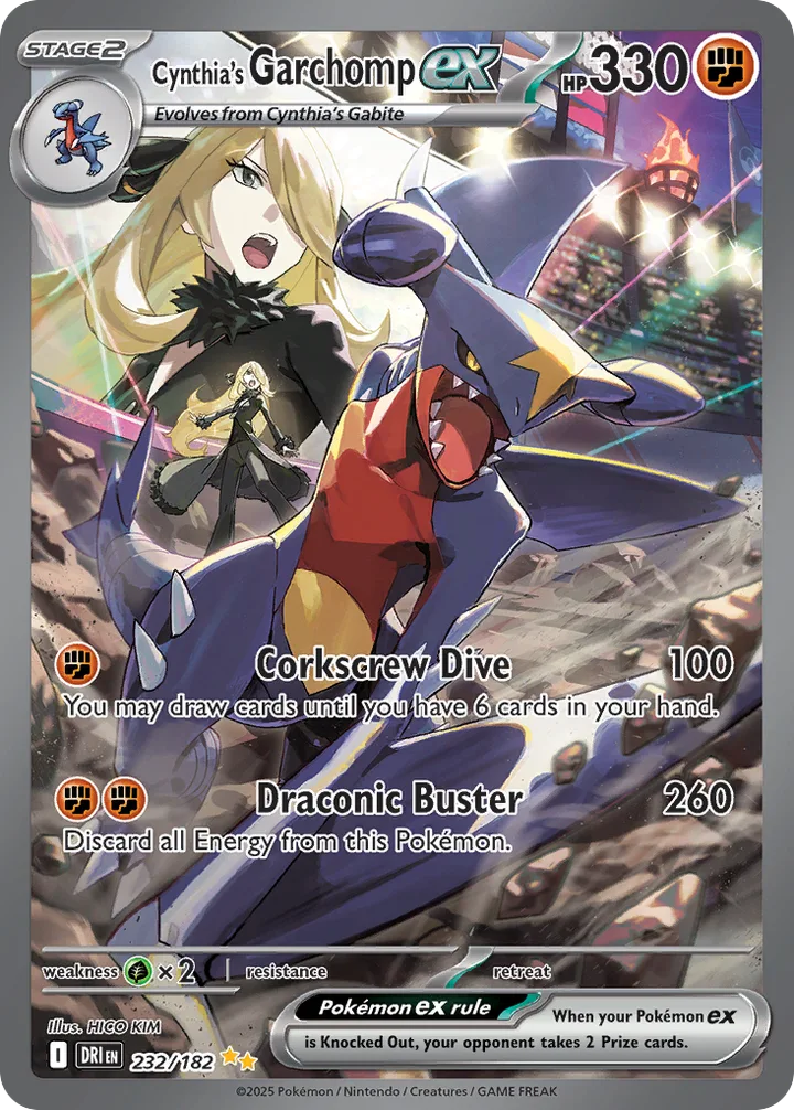 Cynthia’s Garchomp ex, Destined Rivals 232/182