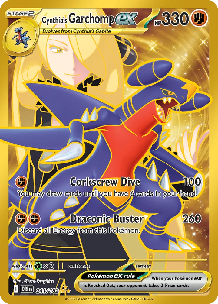 Cynthia’s Garchomp ex, Destined Rivals 241/182