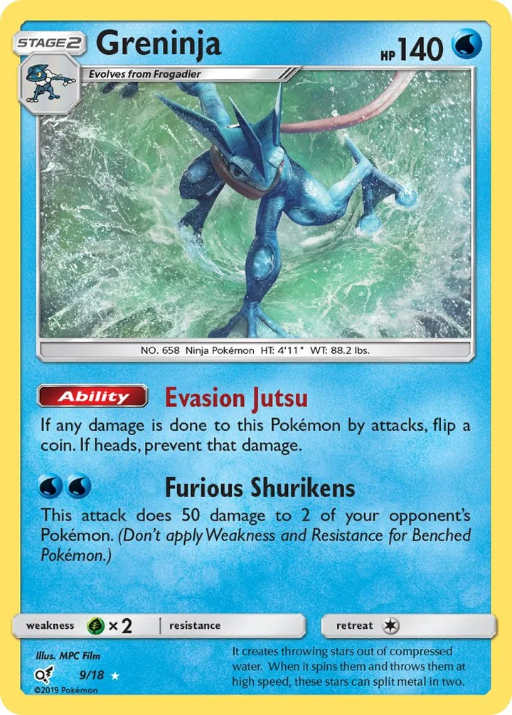 Greninja, Detective Pikachu 9/18
