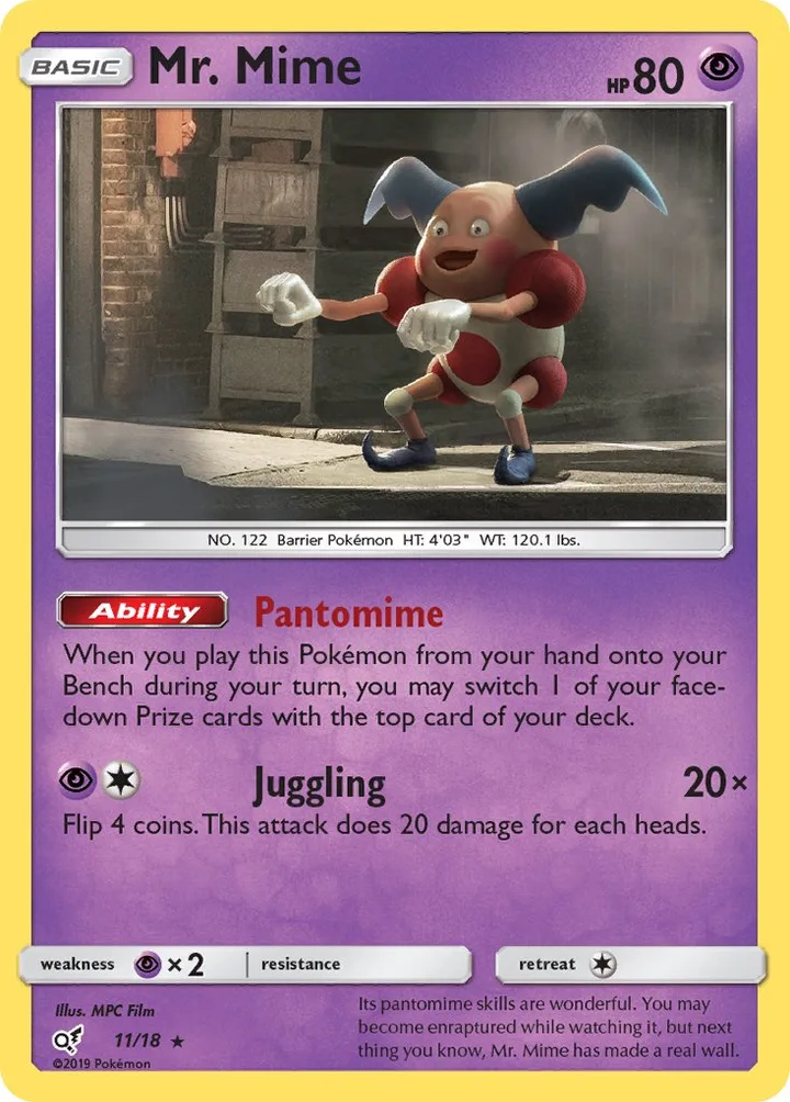 Mr. Mime, Detective Pikachu 11/18