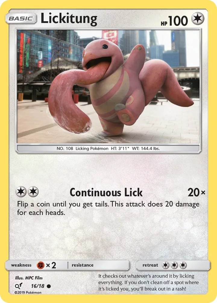 Lickitung, Detective Pikachu 16/18