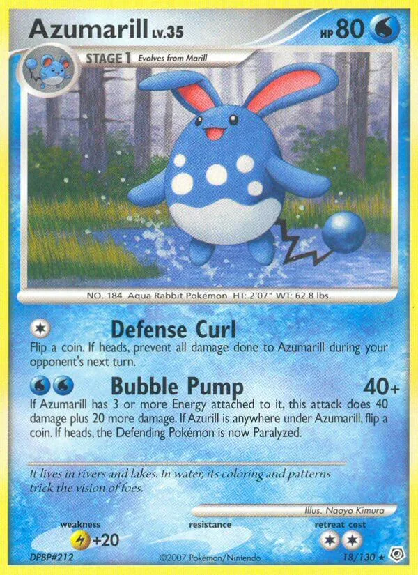 Azumarill, Diamond & Pearl 18/130