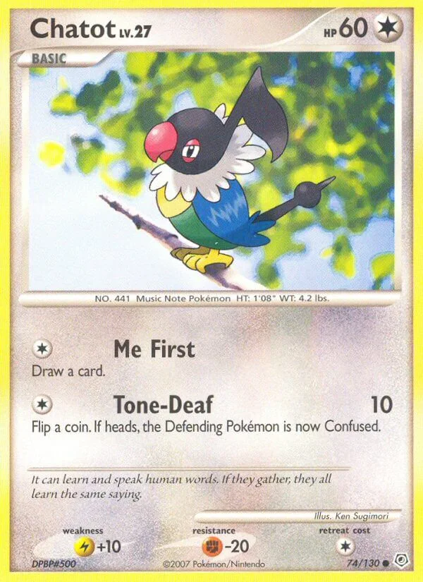 Chatot, Diamond & Pearl 74/130