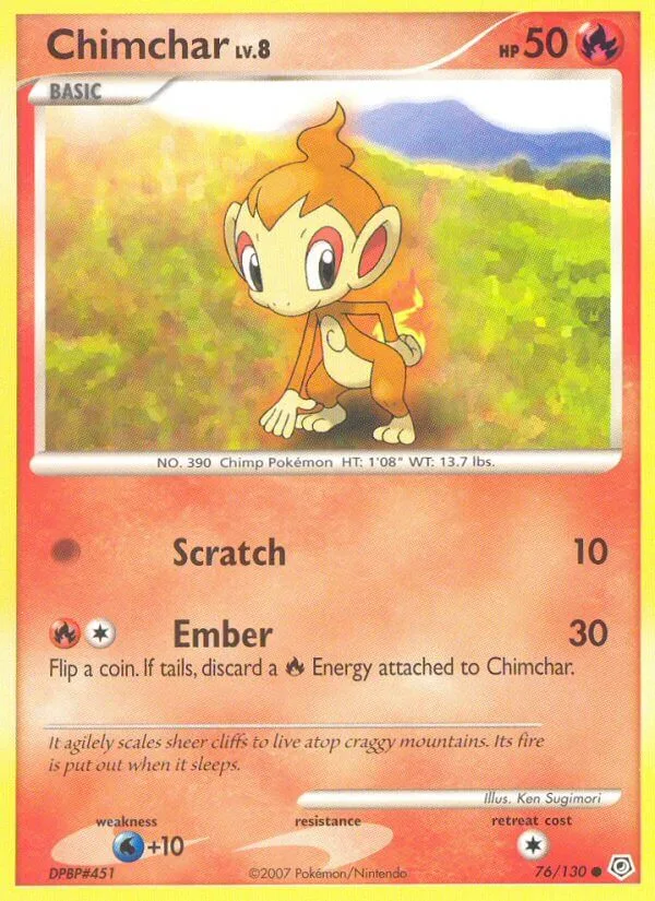 Chimchar, Diamond & Pearl 76/130