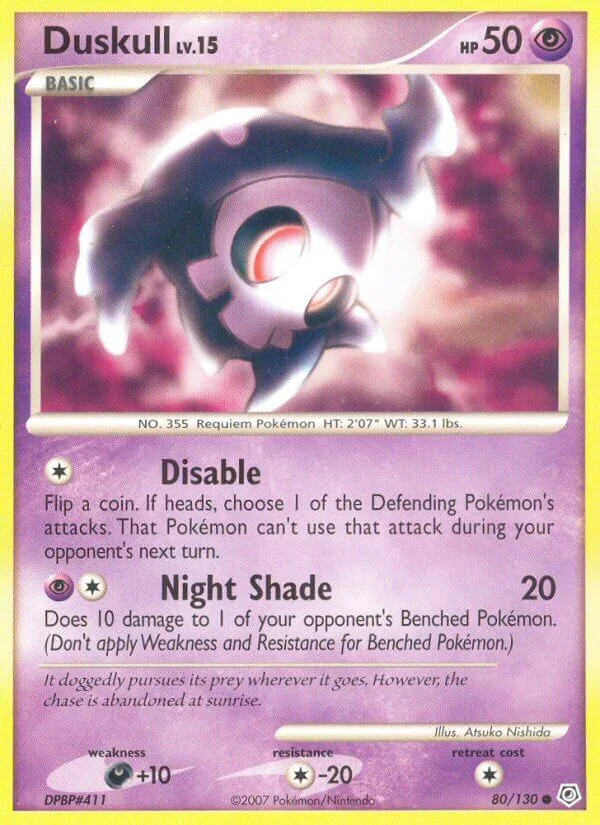 Duskull, Diamond & Pearl 80/130