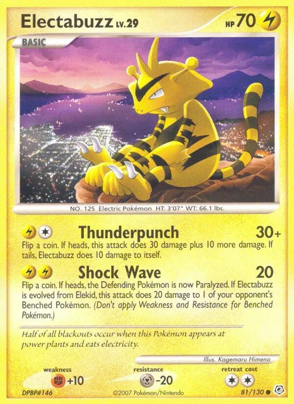 Electabuzz, Diamond & Pearl 81/130