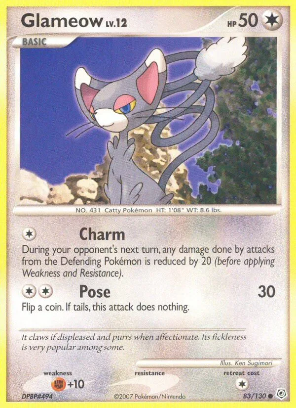 Glameow, Diamond & Pearl 83/130