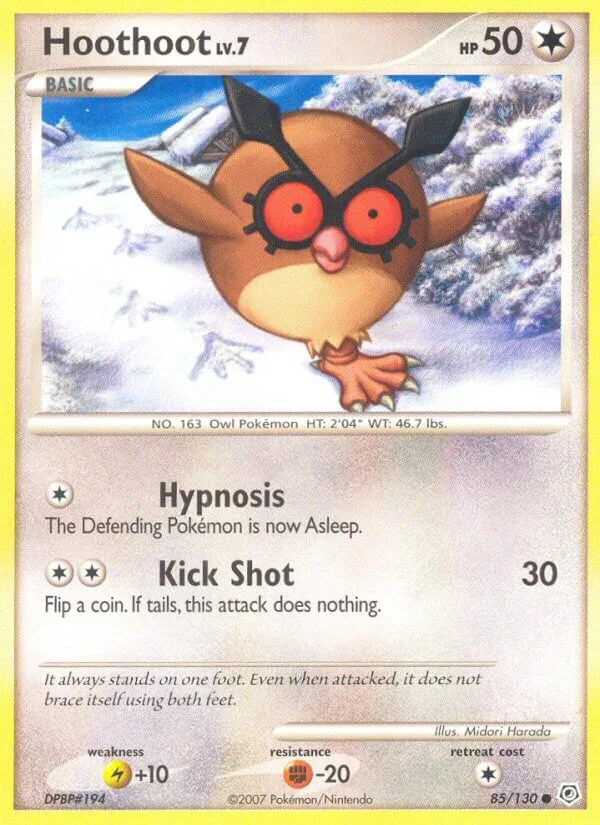 Hoothoot, Diamond & Pearl 85/130
