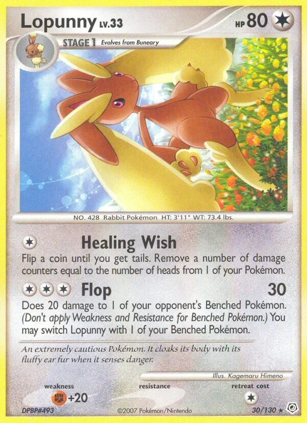 Lopunny, Diamond & Pearl 30/130