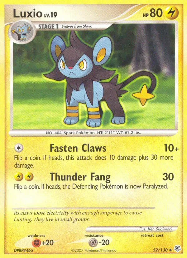 Luxio, Diamond & Pearl 52/130