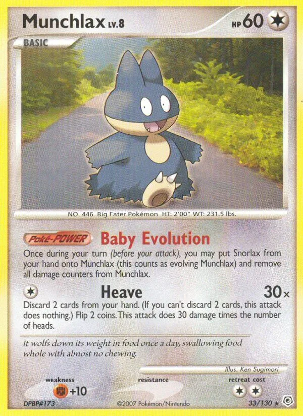 Munchlax, Diamond & Pearl 33/130