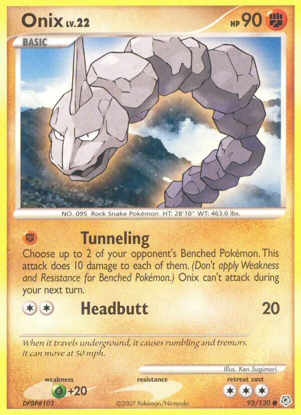 Onix, Diamond & Pearl 92/130
