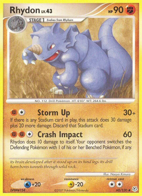 Rhydon, Diamond & Pearl 60/130
