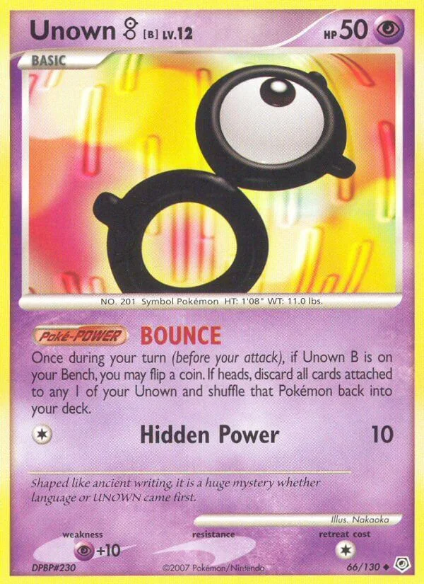 Unown B, Diamond & Pearl 66/130