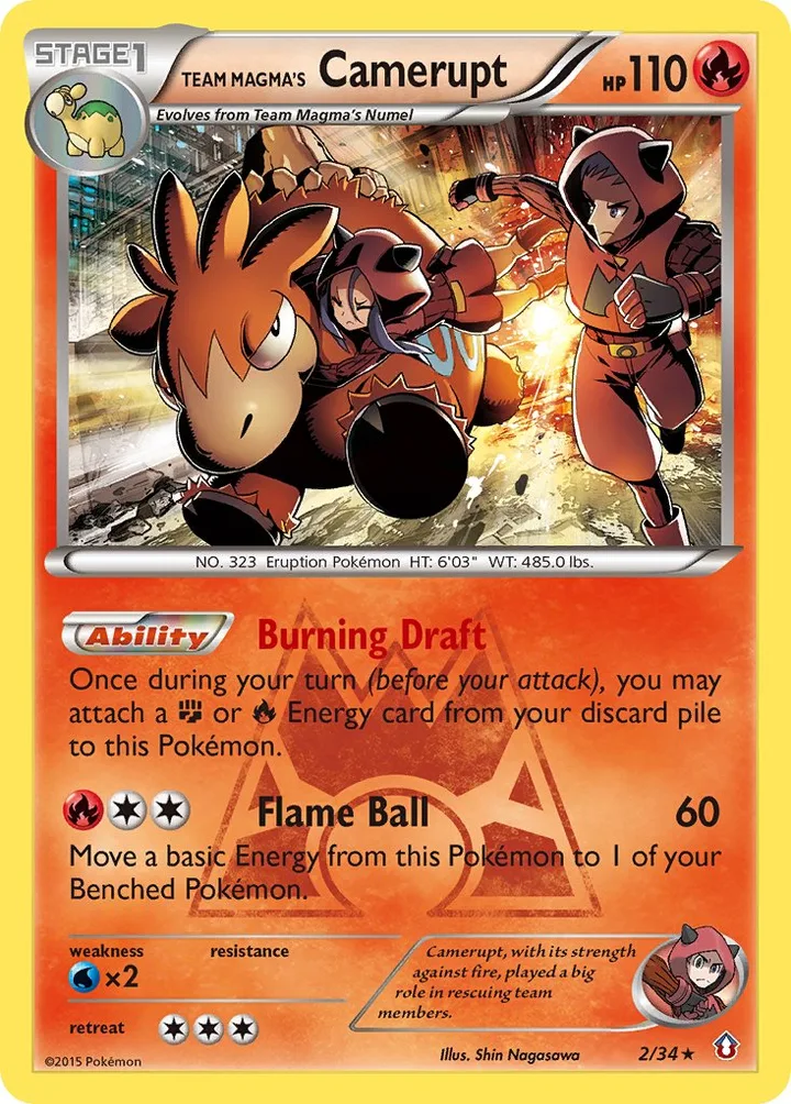 Team Magma’s Camerupt, Double Crisis 2/34